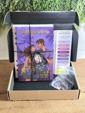 Probably Smut In Stormy Weather by Chelsea Curto Paperback Book, Stickers, Tabs